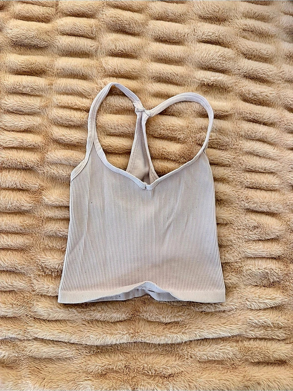 FP Movement All Clear Rib Crop Racerback Tank - Light Pink